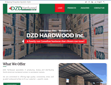 Tablet Screenshot of dzdhardwood.com